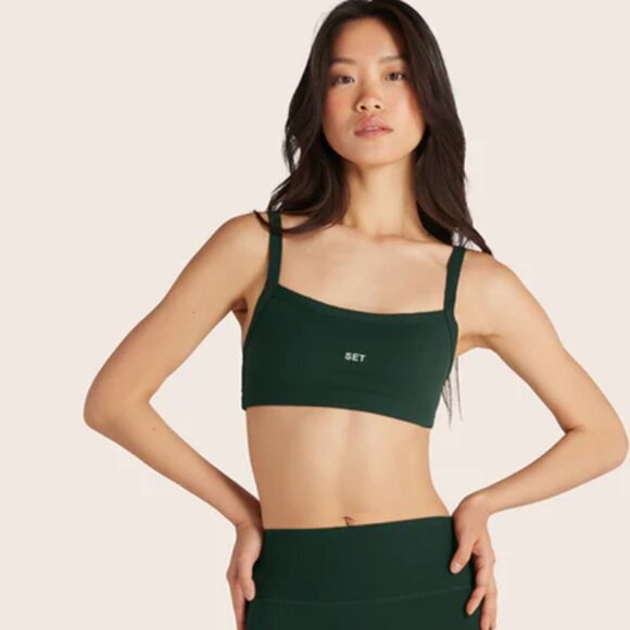 SET Active Other - SET Active Dark Green Sports Bra
